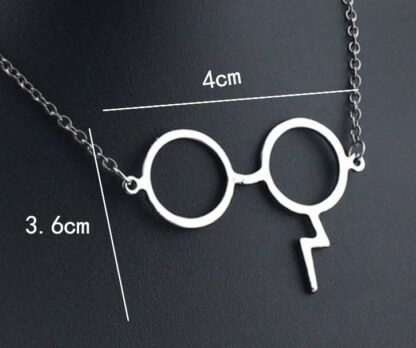 Harry Potter "Glasses and scar" Pendant Necklace Jewellery 3 Colours - Image 2